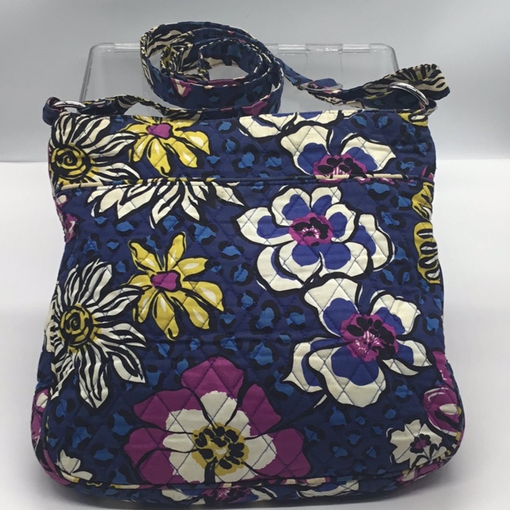 Vera Bradley Blue Floral Print Crossbody Bag - Picture 3 of 9